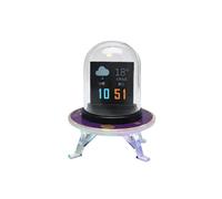 Reloj Inteligente RGB WiFi con Pantalla de Hora y Clima, Monitor de Criptomonedas y Acciones, Reloj de Escritorio LED RGB, Luz Nocturna de Tubo
