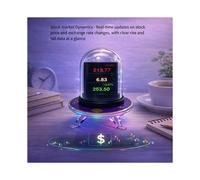 Reloj Inteligente RGB WiFi con Pantalla de Hora y Clima, Monitor de Criptomonedas y Acciones, Reloj de Escritorio LED RGB, Luz Nocturna de Tubo