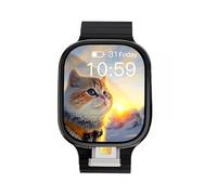 Reloj inteligente S10 Ultra 3, pantalla curvada amolada 2.2 pulgadas, cámara giratoria 180°, Play Store, GPS, tarjeta SIM/WIFI (negro, 4 GB 128 GB)