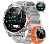 Reloj Inteligente Smartwatch Hombre con GPS: 1.7''AMOLED Pantalla Táctil Bluetooth SmartWatch con GPT Ai Esfera Brújula SpO2 Sueño Presión Arterial 100+Modo Deportivo 3ATM Impermeable Para Android iOS