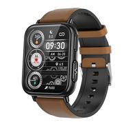 Reloj inteligente TK10 de 1,91 pulgadas con correa de cuero resistente al agua IP68, compatible con