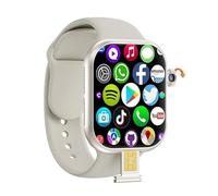 Reloj inteligente VP29 4G Android 64GB de almacenamiento 4G/5G LTE tarjeta SIM GPS WIFI 2.3 pulgadas 490 x 580 Amoled NUEVO reloj inteligente cámara giratoria (plata, 3+32GB)