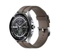 Reloj inteligente Xiaomi Mi Watch 2 Pro Plata y pulsera de cuero marrón FD