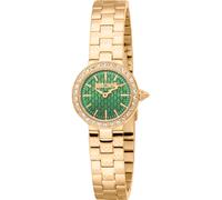 Just Cavalli Reloj analógico de Cuarzo para Mujer con Correa de Acero Inoxidable JC1L362M0065, Verde Botella, Moda