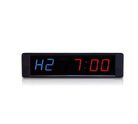 Reloj LED Grande LED Gimnasio Garaje Fitness Entrenamiento Temporización Temporizador de intervalo cuenta regresiva(RB2B-1R)