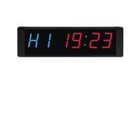 Reloj LED Grande Reloj cronómetro de dígitos 1,5 pulgadas y,8, temporizador gimnasio, intervalo LED, reloj pared cuenta regresiva Digital, Fitness for el hogar(GI2B-1.5R)