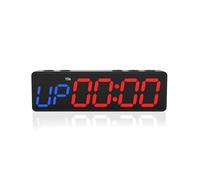 Reloj LED Grande Reloj de entrenamiento con batería, minitemporizador portátil for gimnasio imán incorporado for en casa, temporizador progable cuenta atrás/arriba