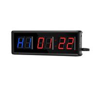 Reloj LED Grande Temporizador de entrenamiento gimnasio portátil, reloj Fitness con cuenta atrás/arriba, cronómetro temporizador intervalo Gara deportivo remoto