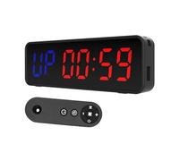 Reloj LED Grande Temporizador de gimnasio portátil, temporizador Fitness con batería recargable, Digital for, Gara en casa, y deportes al aire libre
