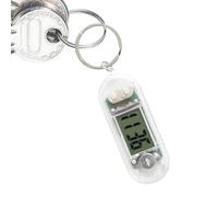 Reloj llavero digital - Mini pantalla electrónica transparente de tiempo 6,5 x 2,5 x 1 cm | Llavero silencioso, colgante de reloj de mesa para aprendizaje, examen, escuela, viaje, deportes, organizado