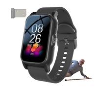 Reloj Localizador Personas Mayores, Detección De Caídas Smartband, Llamada De Voz HD Localizador Personas Mayores Reloj para Personas MayoresBlack,1.25 * 0.57 * 2.22inch