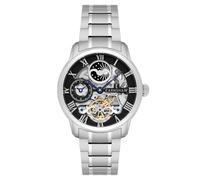 Reloj Longitude para hombre de la marca Thomas Earnshaw con esfera analógica de color negro y brazalete de acero inoxidable - ES-8006-11