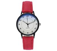 Reloj luminoso para mujer, reloj de cuarzo, reloj de viento manual, rosso, One Size