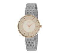 Reloj Marea Analógico Mujer B41245/8 Extraplano, con Armis de Acero, Esfera Beige Y Caja Rosegold