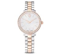 Reloj Matrix 3-link, Fabricado en Suiza, Brazalete de metal, Tono plateado, Acabado tono oro rosa OS