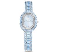 Reloj Matrix octagon, Talla baguette, Brazalete de metal, Azul, Acero inoxidable OS