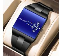 Reloj mecánico inteligente para hombre LOUIE JUELEN, automático, , con correa de acero, estilo deportivo resistente para exteriores
