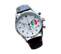 Reloj mecánico para hombre, de acero inoxidable, cronógrafo multifuncional de seis pines, correa de auténtico, calendario impermeable, permite una programación eficiente, , as per image