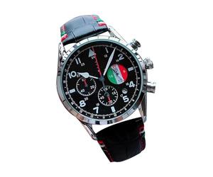 Reloj mecánico - Relojes automáticos para hombres | Reloj de correa de cuero de moda con exhibición automática | Muñeco de pulsera impermeable | Accesorios elegantes para el trabajo, viajes y ropa inf