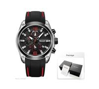 Reloj Megir analógico de cuarzo con cronógrafo para hombre, con fecha, manecillas luminosas y resistente