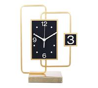 Reloj Mesa/Reloj Sobremesa Relojes de Mesa for Sala de Estar Decoración Luz de Lujo Desktop Clocks Home Desktop Pendulum Relojes Modern Relojes Relojes Decorativos de Mesa (Size : L)