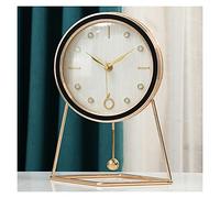 Reloj Mesa/Reloj Sobremesa Swing Table Reloj Home Living Room Decoración de la moda Péndulo Reloj de mesa Reloj de exploración Movimiento Reloj de escritorio Relojes Decorativos de Mesa ( Color : A )
