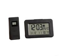 Reloj meteorológico digital controlado por radio tiempo para pronóstico | Sensor remoto inalámbrico, rastrea interiores y exteriores para humedad de temperatura, pantalla gran angular HD