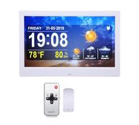 Reloj Meteorológico WiFi Auto Set Clock 160mAh 16MB para Sala de Estar (Enchufe de la UE)