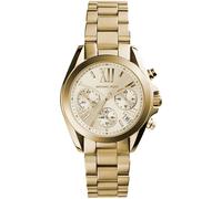 Michael Kors - Reloj Bradshaw cronógrafo de Cuarzo con Correa de Acero Inoxidable Dorado para Mujer MK5798