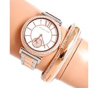 Reloj Michael Kors Para Mujer Armbanduh MK4616 Abbey Bicolor Nuevo