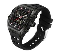 Reloj militar digital para hombre, resistente al agua, para exteriores, con pantalla LED, manecillas analógicas y números digitales, negro intenso