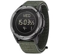Reloj Militar LED North Edge Alps, brújula, Caja de Carbono, cronómetro, podómetro Digital, retroiluminación, Despertador.