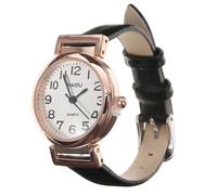 Reloj minimalista, regalo de Navidad, pulseras de cuero para mujer, reloj clásico de cuero para mujer.