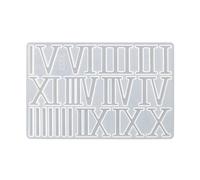 Reloj Molde de números arábigos romanos Molde colgante de resina epoxi de silicona para adornos hechos a mano Manualidades Fabricación de decoraciones para hogar Moldes digitales árabes, B