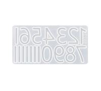 Reloj Molde de números arábigos romanos Molde colgante de resina epoxi de silicona para adornos hechos a mano Manualidades Fabricación de decoraciones para hogar Moldes digitales árabes, A