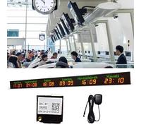 Reloj mundial con GPS, pantalla de múltiples zonas horarias, configuración de ciudad personalizada, conectividad inalámbrica a través del teléfono o punto de acceso de la computadora