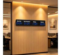 Reloj Mundial LED Digital, Rastreador De Ciudades Global Montado En La Pared Con Múltiples Zonas Horarias Para Empresas, Reloj Profesional Para Sala De Reuniones De Oficina Con Zonas Horarias 3/4/5