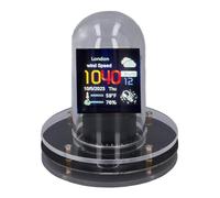 Reloj Nixie WiFi Digital Reloj de Tubo LED 12/24 Horas indicador Clima para Dormitorio