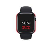 Reloj Now - Minimalista Digital con Luz Roja - Vive Consciente para Sentir el Presente - Hora Oculta Activable al Pulsar el Botón - Circadiano sin EMF nocivas