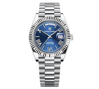 Reloj Pagani Design DD40 1783 Reloj de Caballero automático NH36A Calibre AR Cristal de Zafiro Reloj mecánico de Lujo para Caballero 10Bar Water-Resistant. (Azul)