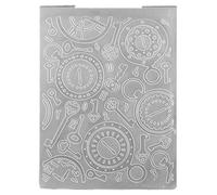 Reloj para carpeta de repujado, plantilla de grabado desigual para álbumes de recortes, manualidades, tarjetas de fiesta, plantilla de soporte, plantilla de corte de metal, fabricación de tarjetas