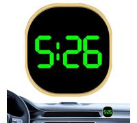 Reloj para coche, pequeño reloj digital - Clear LCD Screen, Car Dashboard Watch with LED Time Display for RV Trailer Truck Vent Travel
