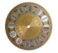 Reloj para esfera de cara, reloj de pared de hierro con números romanos, placa frontal de reloj para hacer relojes, reemplazo de proyectos de manualidades