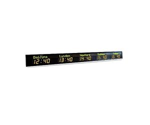 Reloj Para Gimnasio, 5 Ciudades Reloj de tiempo Montaje en pared Control remoto Alto brillo Led digital Zona Gancho montaje libre grande(HIT5-2.3R(SJZ))