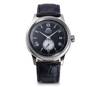 Reloj para hombre Orient Bambino Small Seconds esfera negra correa de cuero R...