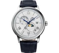Reloj para hombre Orient Bambino Sun & Moon automático esfera plateada RA-AK0...