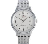 Reloj para hombre Orient contemporáneo automático esfera blanca correa de...