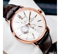 Reloj para hombre Orient Star clásico esfera crema correa de cuero RE-AV0001S00B