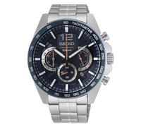 Reloj para hombre Seiko Conceptual Quartz Blue Chronograph Dial pulsera de acero