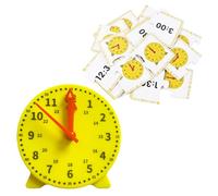 Reloj para los Alumnos,Student Learning Clock,Relojes de Enseñanza para Niños,Learning Resources Paquete de Minirelojes,Juguete Educativo Regalo